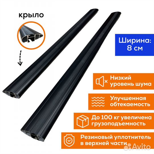 Багажник Skoda Rapid (Рапид) Spectr Черное Крыло