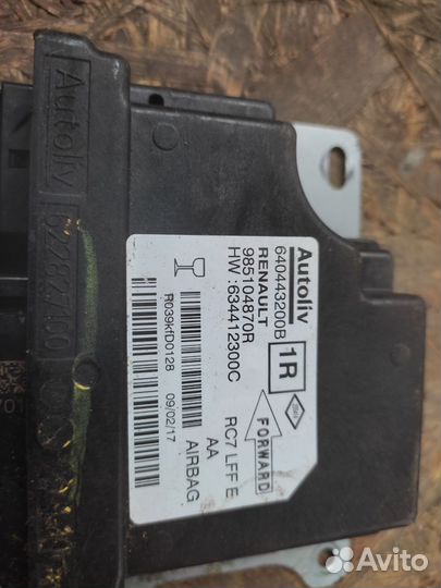 Блок AirBag Renault Megane 4 985104870r