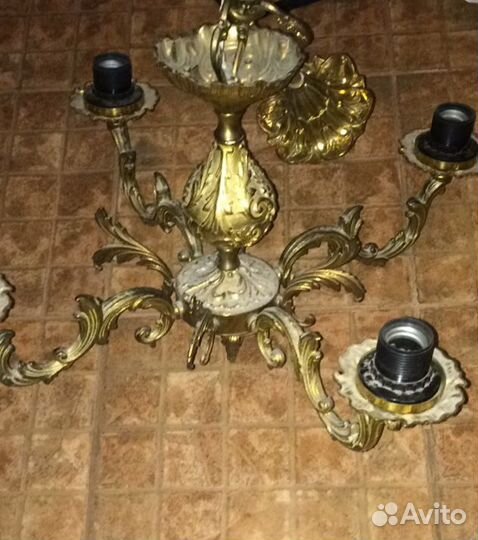 Люстра Бронза винтаж