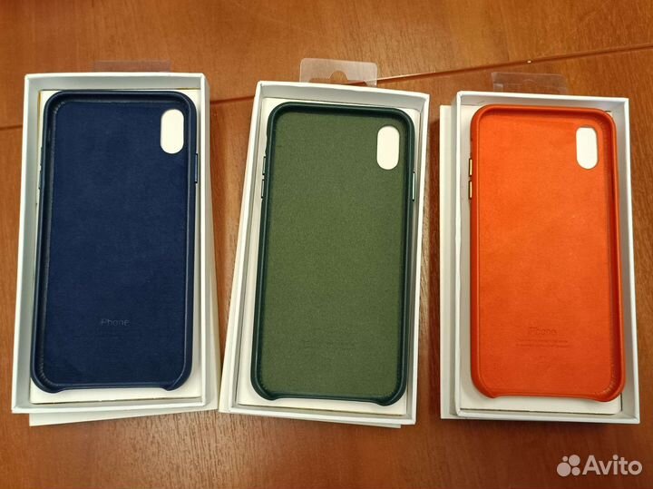 Чехол на iPhone Xs и Xs Max leather case