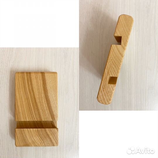 Деревянная подставка под телефон