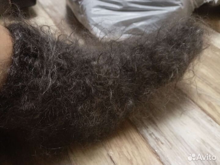 Носки теплые, с козьего пуха, и варежки