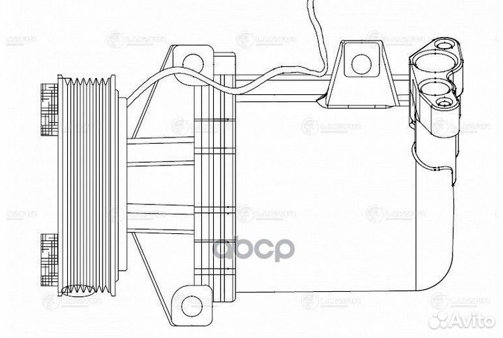 Компрессор кондиционера renault duster/ kaptur 16
