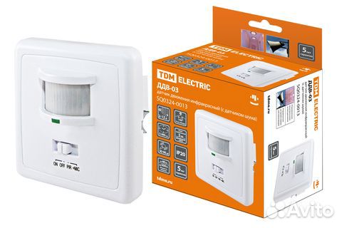 Датчик движения TDM ддв-03, 500 Вт, 27794