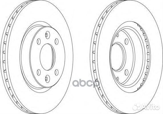 Диск тормозной Megane I Clio II ddf1096 Ferodo