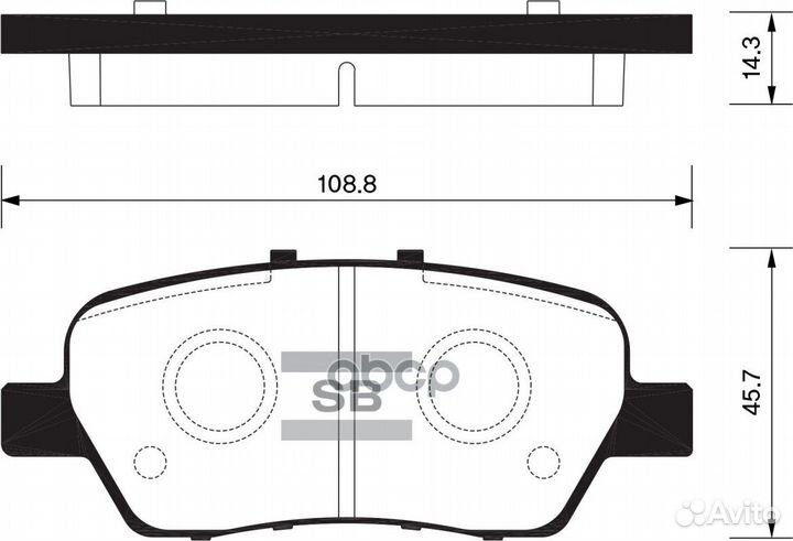 Колодки задние honda sangsin brake SP2104 SP210