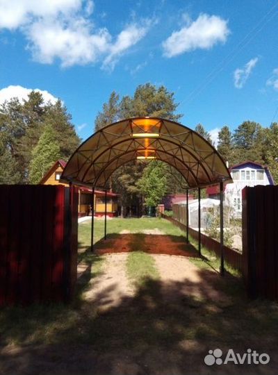 Автомобильный навес под заказ