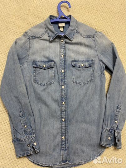 Джинсовая рубашка hm