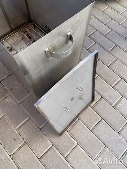 Коптильня с мангалом