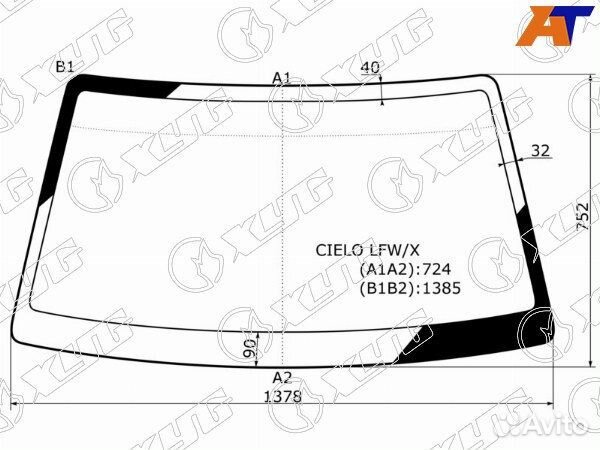 Стекло лобовое daewoo lemans