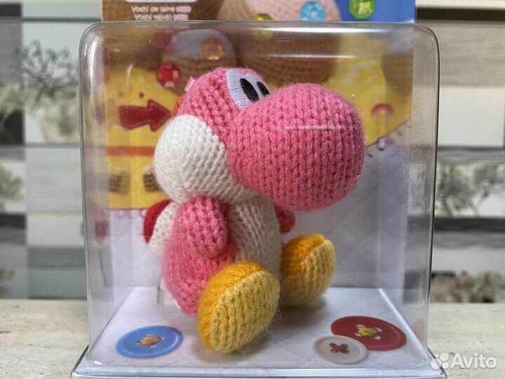 Amiibo Pink Yarn Yoshi (Вязаный Ёши, Новый)