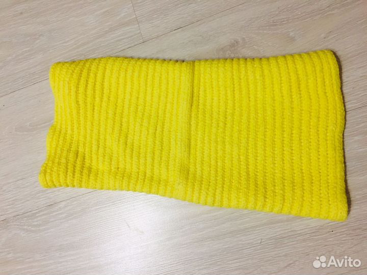 Зимний комплект шапка и шарф для девочки