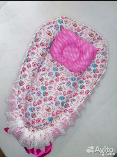 Кокон для новорожденных и подушки