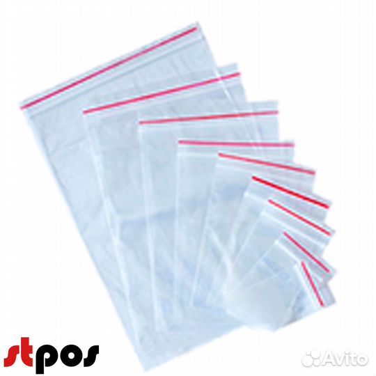 Пакеты zip lock 80х120 мм, 35 мкм, 100 шт./упак