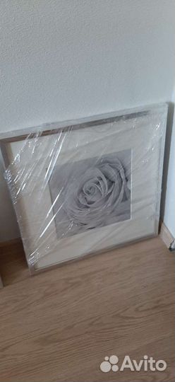 Два постера в рамках Рибба Икеа, 52 на 52 см