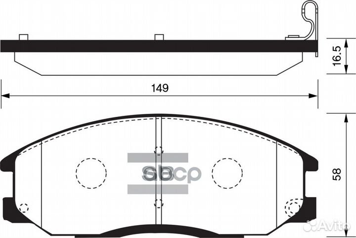 SP1157SNS 581012AA26 колодки дисковые п Hyundai