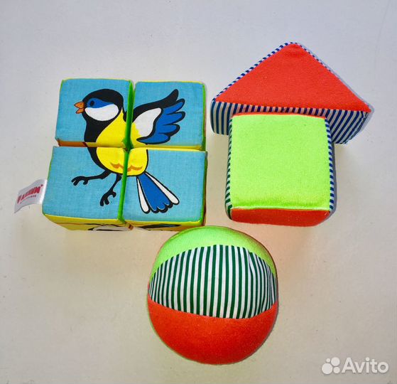 Мягкие кубики «Мякиши» и фигурки