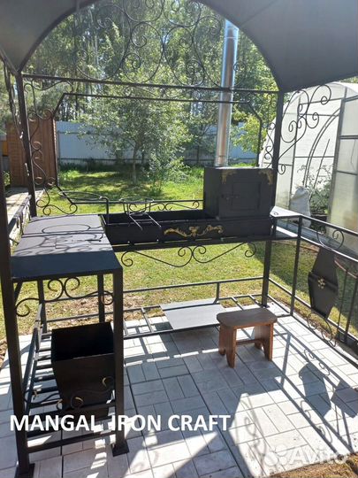 Мангал с крышей