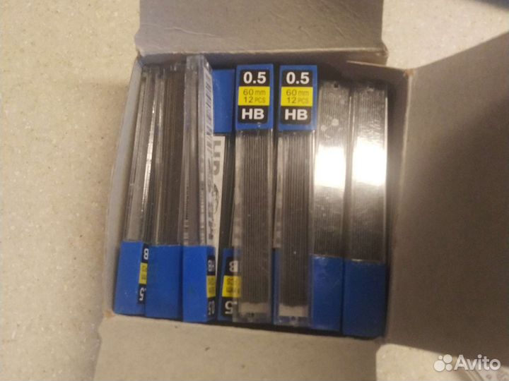 Грифели для механических карандашей, 0.5, HB