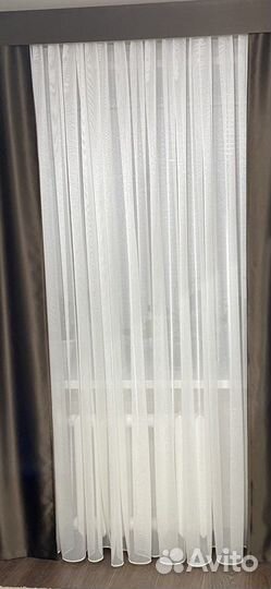 Тюль для спальни полуорганза