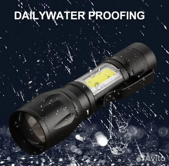 Светодиодный-мини фонарик с зарядкой от USB