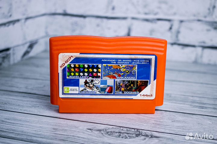 Игры картриджы для dendy (денди) KD-6071 YH 144 in