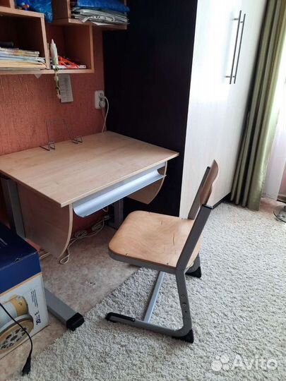 Детский стол (парта) и стул растущие