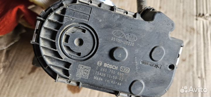 Дроссельная заслонка kia rio 4 FB,x-line,solaris 2