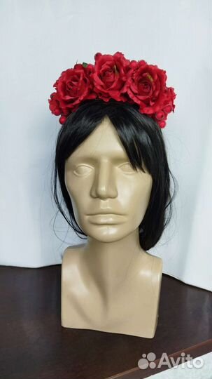 Ободок с красными розами Фрида