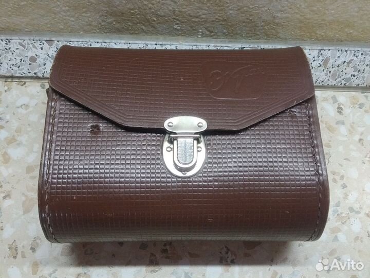 Кожаный кофр, футляр, чехол для бинокля 8х30 СССР