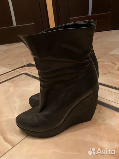 Ботильоны кожаные