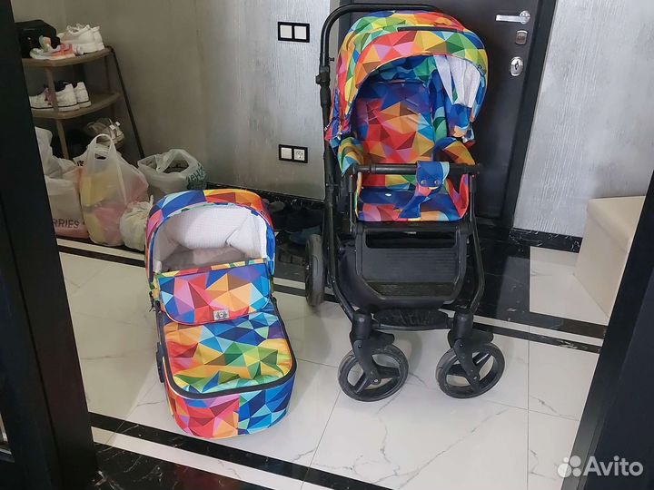 Детская коляска 2 в 1 adamex reggio