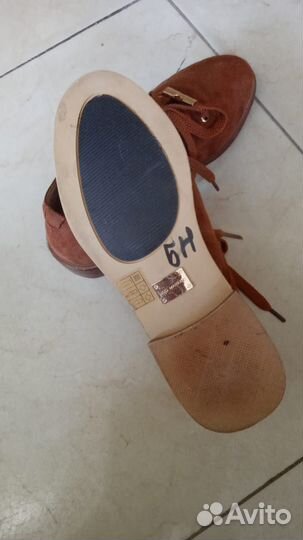 Туфли для девочки 36-37искуственная замша