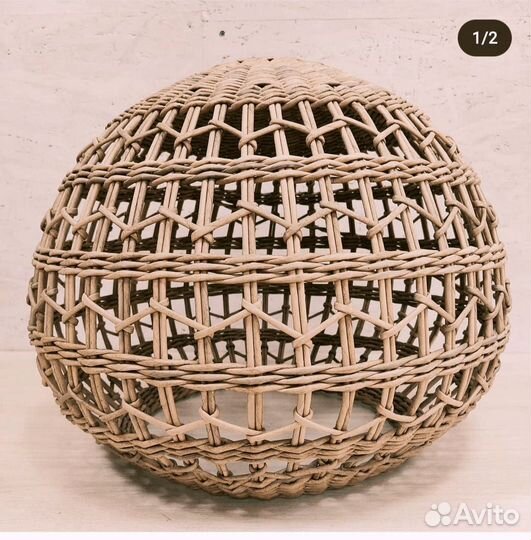 Абажуры дизайнерские плетеные