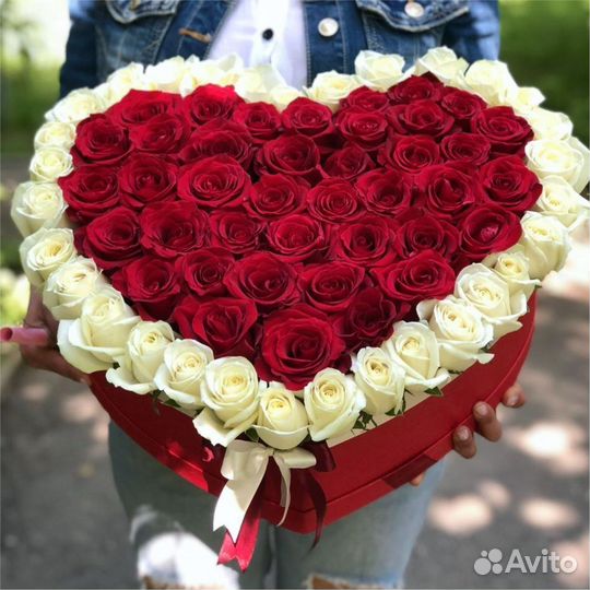 Букет сердцем