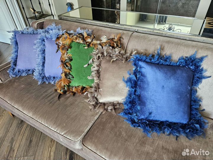 Zara home подушка c перьями оригинал