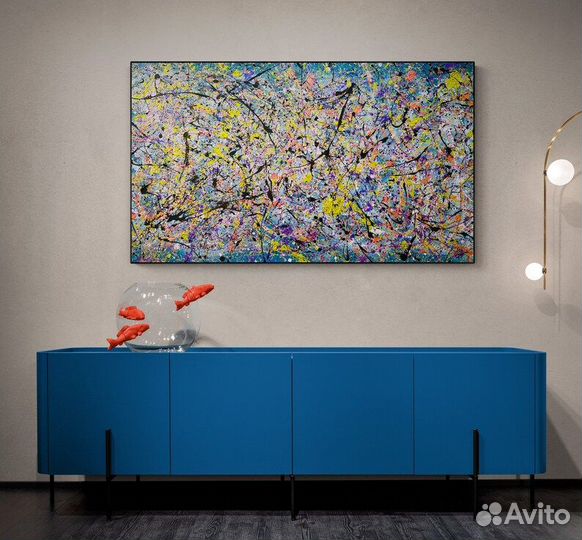 Стильная картина маслом ручная работа абстракция