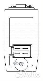 Резистор вентилятора отопителя cougar,focus,focus