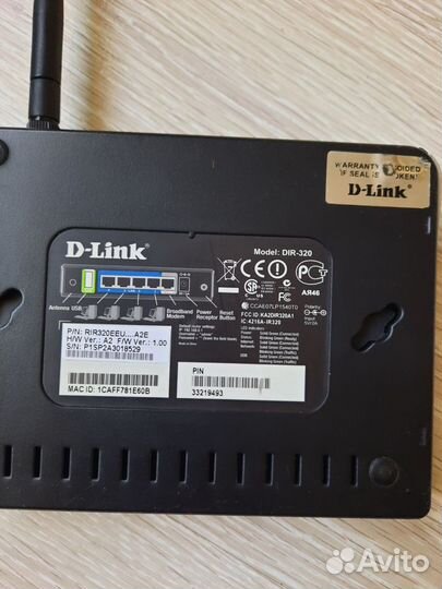 Wi-Fi роутер D-Link DIR-320