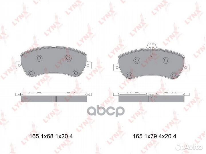 Колодки тормозные дисковые перед bd5354 LYN