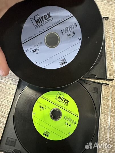 Диски DVD-RW, DVD-R, CD-R набором