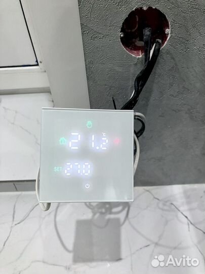 Зеркальный терморегулятор пола WiFi Алиса без