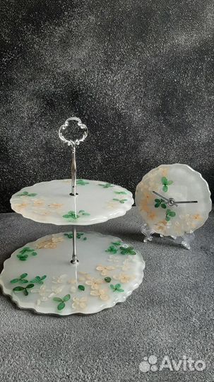 Фруктовница этажерка из эпоксидной смолы