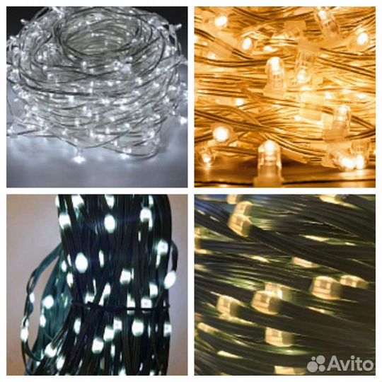 Гирлянда уличная нить линейная каучук 10м