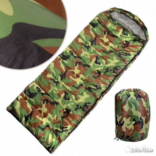 Спальный мешок (200+30)x100 см / KC-003-5 /уп 4/3