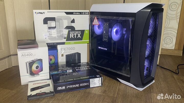 Новый Ryzen 5 5600, RTX 3060 12gb, SSD M2 500gb