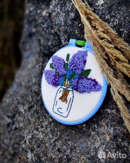 Вышивка ручной работы панно декор