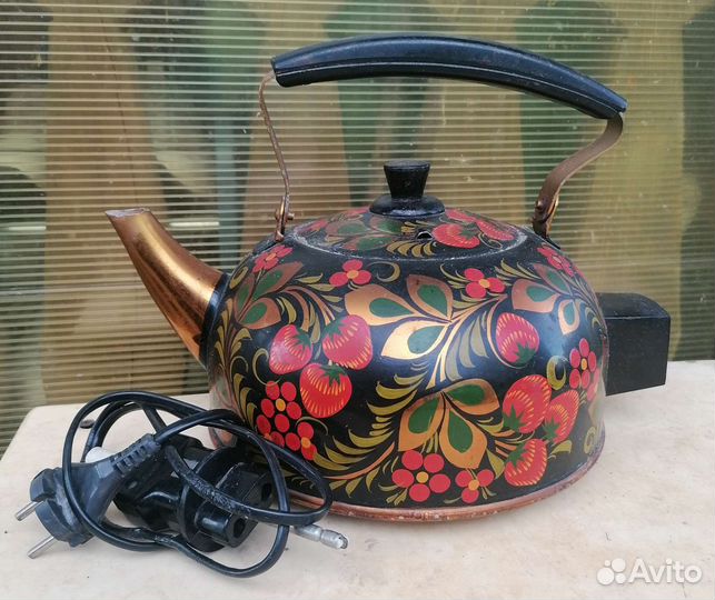 Чайник электрический, хохлома