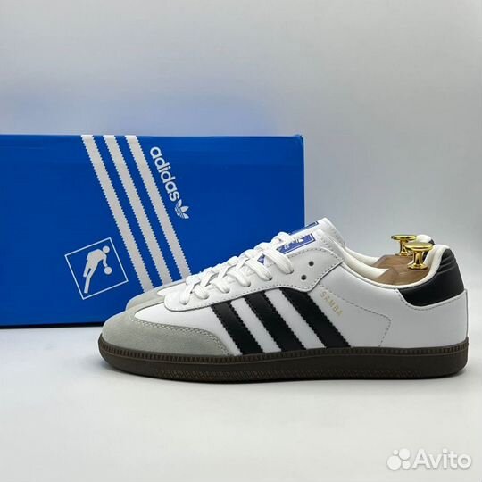 Современные Adidas Samba White обувь