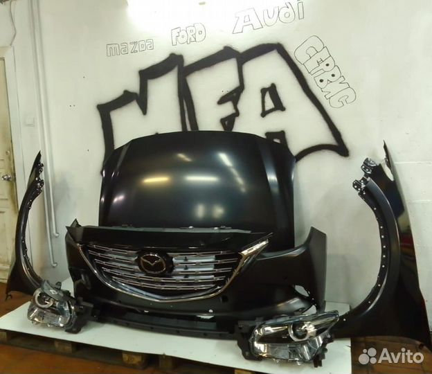 Ноускат капот бампер фара крыло панель mazda cx 9